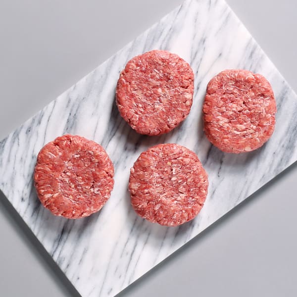 4 x 113g Free Range Steak Burgers