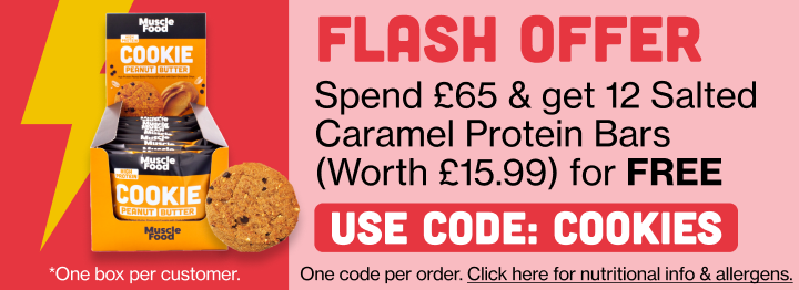 Flash Offer - Spend £60 and get 12 x peanut butter cookies (Worth £15.99) for FREE. Use code COOKIES