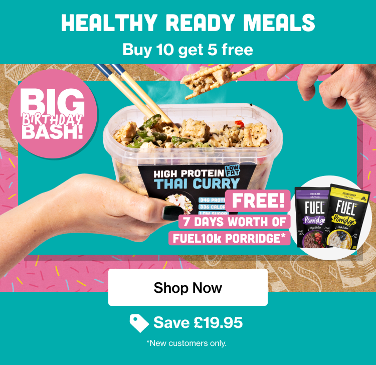 Healthy ready meals - buy 10 get 5 free - save £19.95