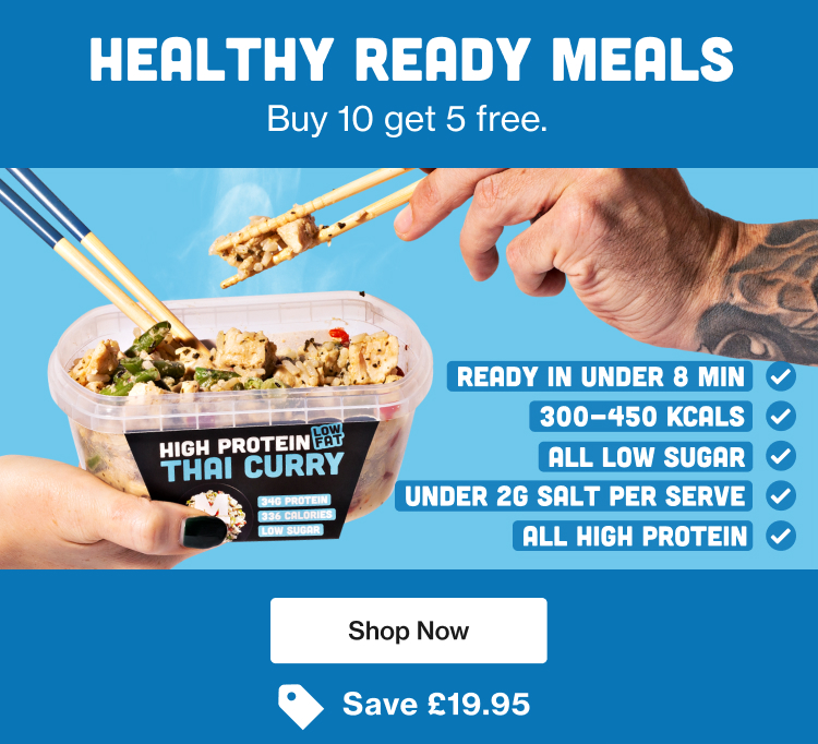Healthy ready meals - buy 10 get 5 free - save £19.95