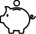 icon of a piggy bank