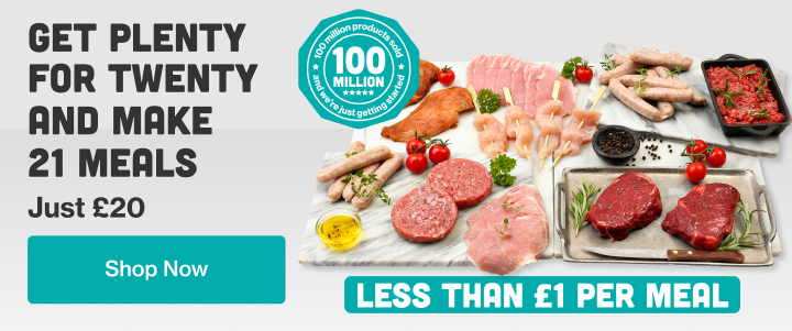 Get plenty for twenty and make 21 meals - just £20