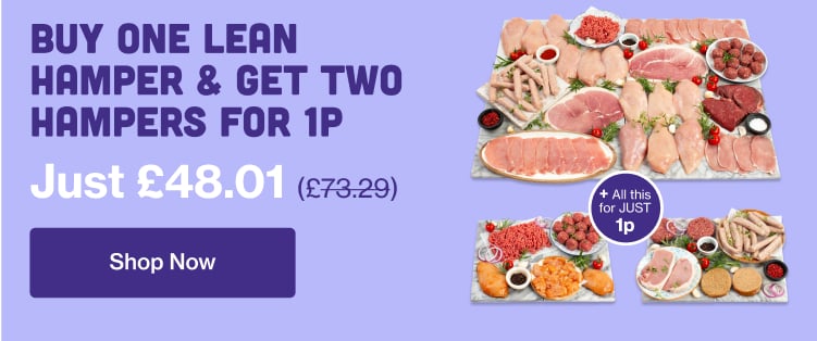 Buy one hamper & get two hampers for 1p