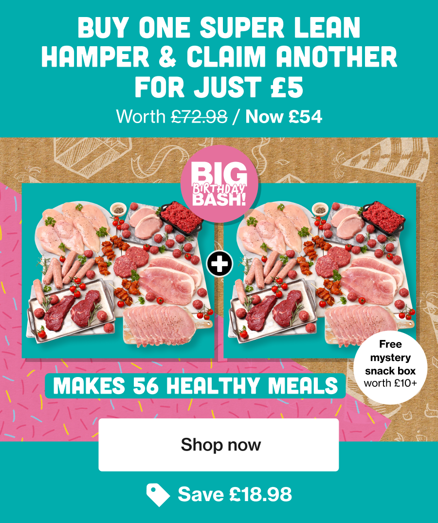 Buy one super lean hamper & claim another for just £5