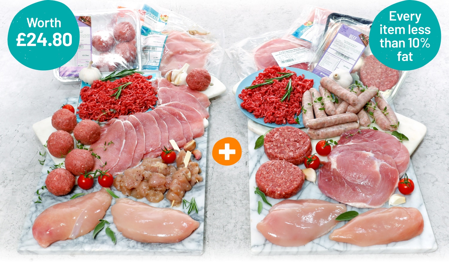 Two hampers for a penny musclefood