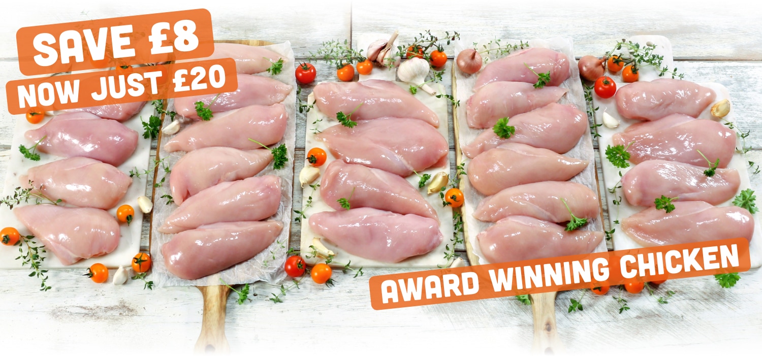 5kg Chicken Breasts for £20 special offer musclefood