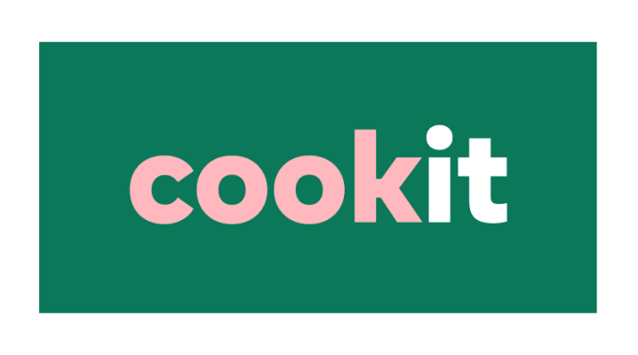 CookIt logo on green background