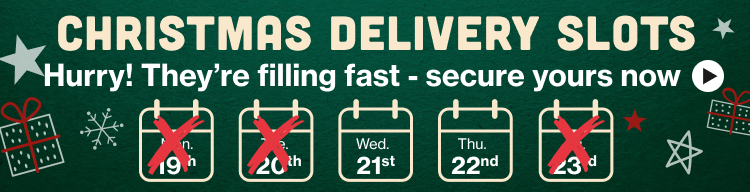 Christmas delivery slots filling fast - secure yours now
