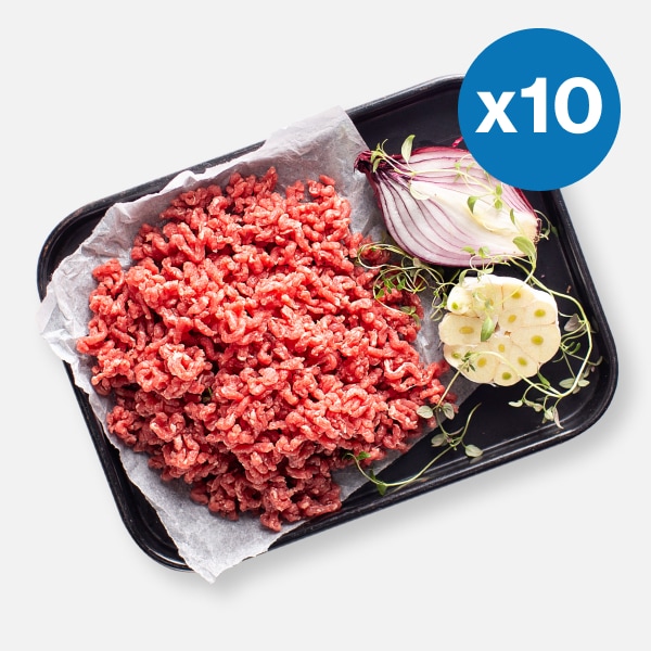 10 x 200g Extra Lean Beef Steak Mince (2kg)