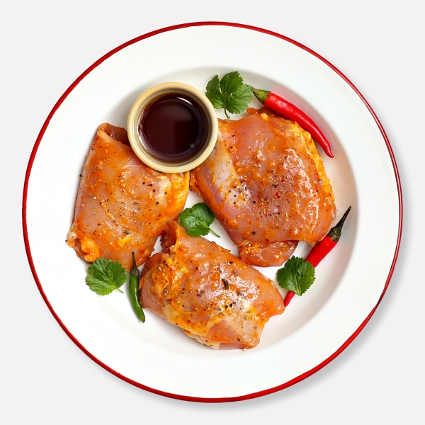 Honey & Chilli Marinated Chicken Thighs - 400g