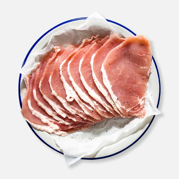 1 x Low Fat Unsmoked Bacon Medallions - 10 x 30g
