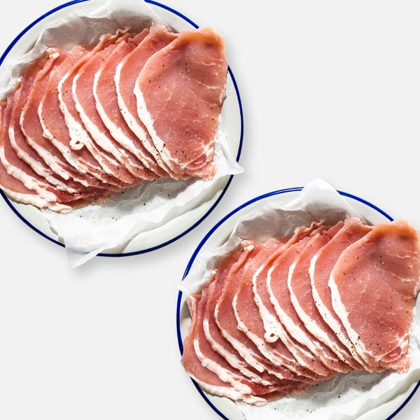 20 x Low Fat Unsmoked Bacon Medallions 30g