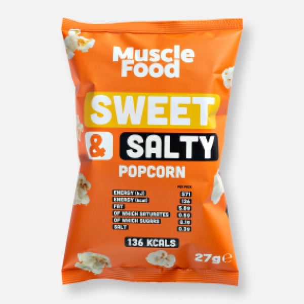 1 x 27g MuscleFood Sweet and Salty Popcorn