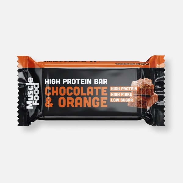 1 x 45g MuscleFood Chocolate Orange High Protein Bar