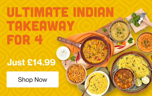 Ultimate Indian takeaway meal for 4 just £14.99