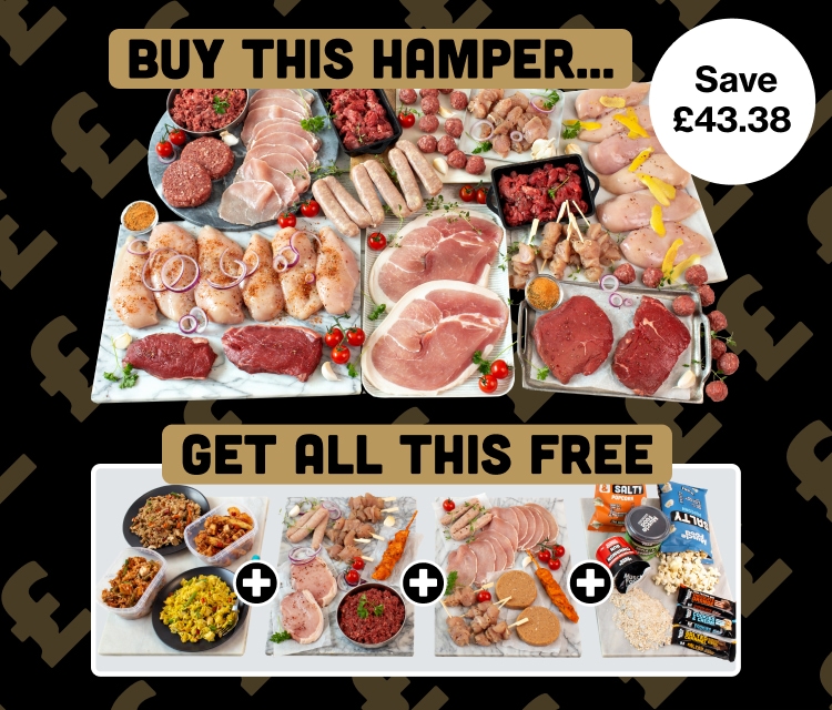 Buy one hamper and get four hampers for free