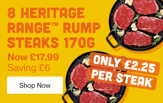 Heritage Rump Steak Deal 8 x 170g Heritage Rump