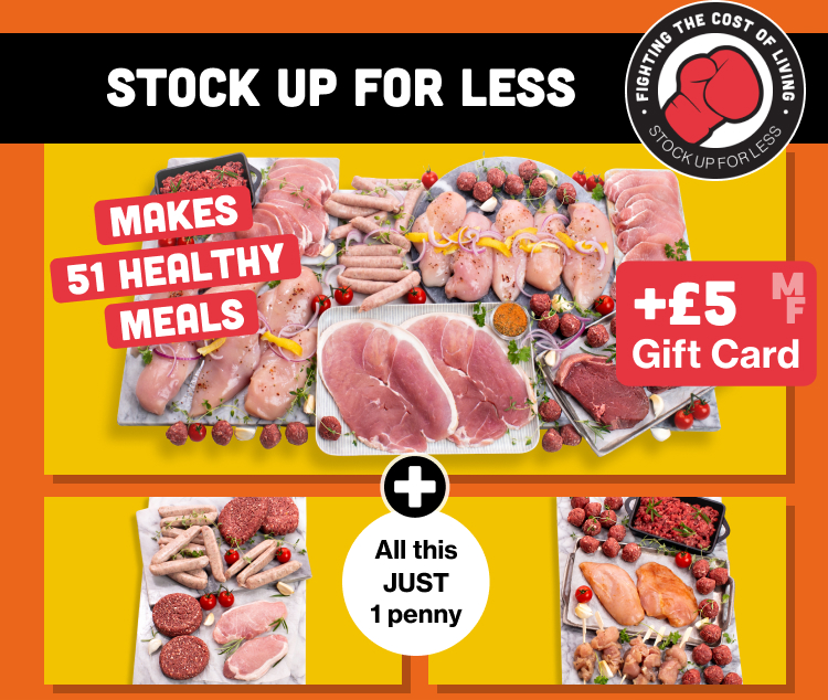 Buy one lean hamper and get two hampers for just 1 penny plus £5 voucher