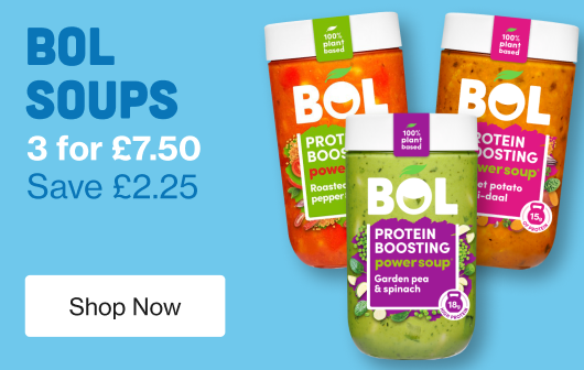 BOL soups - 3 for £7.50