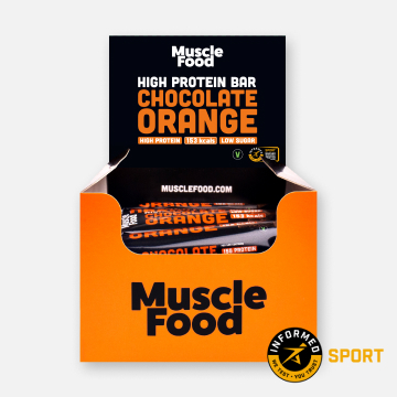 MuscleFood Chocolate Orange High Protein Bar 12 x 45g